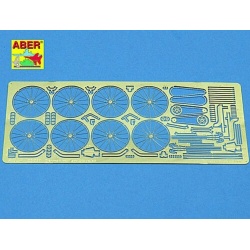 PE PARTS for Ger. military bicycles (set for two) (for TAMIYA), ABER 35097, 1:35