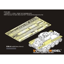 PE for WWII German Pz.Kpfw.38(t) Ausf.E/F Fenders + Stowager bins Set（For TAMIYA 35369), 351082, VOYAGERMODEL 1/35