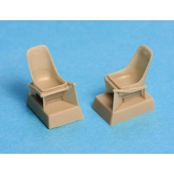S.B.S Models, 1:48, 48008, S.B.S Models, 1:48, 48008, Bf-109 seat without harness (x2)  for any