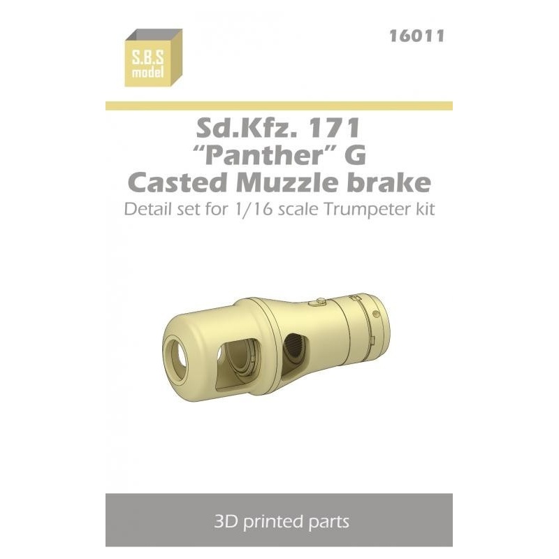 S.B.S Models, 1/16, 16011, Sd.Kfz. 171 'Panther' G Muzzle brake - Casted