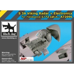 S 3 A Viking radar + electronics for HASEGAWA, cat.n.: A72096, BLACK DOG 1:72