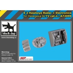 E-2 Hawkeye radar+electronics for HASEGAWA, cat.n.: A72099 , BLACK DOG 1:72