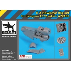 E-2 Hawkeye big set for HASEGAWA, cat.n.: A72100 , BLACK DOG 1:72