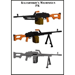 Evolution Miniatures EMA35017,  Kalashnikov's Machine Gun PK, SCALE 1:35