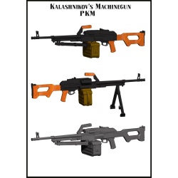 Evolution Miniatures EMA35018,  Kalashnikov PKM, SCALE 1:35
