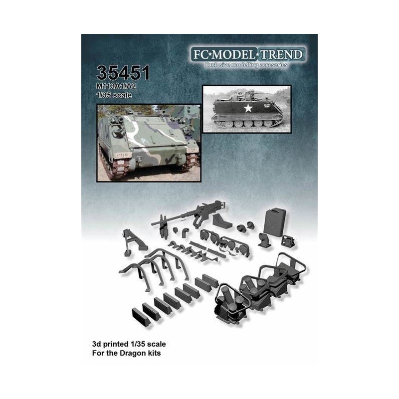 35451, M113A1/A2 details, SCALE 1:35 FC MODEL TREND