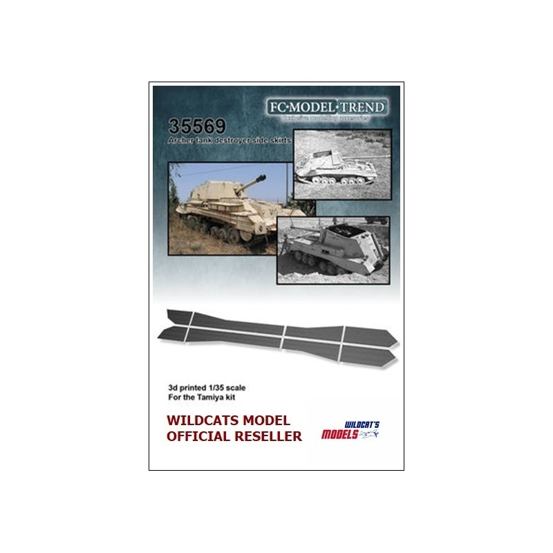 35569 Archer SPG side skirts, SCALE 1:35 FC MODEL TREND