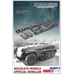 FC MODEL TREND 35633, Sd.Kfz. 250 tool clamps, 3d printed for all kits, 1/35