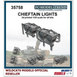 FC MODEL TREND 35758, Chieftain lights, 3d printed - for ALL, 1/35