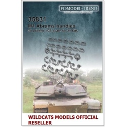FC MODEL TREND 35831 M1 Abrams, handles and levers, 3d printed, - for ALL, 1/35
