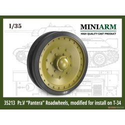 MINIARM, 1/35, B35213, Pz.V Panther Road Wheels set modified to install on Т-34