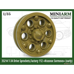 MINIARM, 1/35 , B35214 , T-34 Drive sprockets (Factory N112 Krasnoe Sormovo)