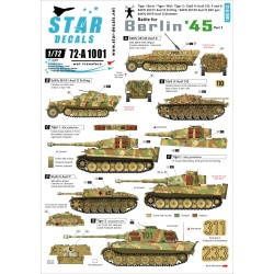 Star Decals, 72-A1001, Battle for Berlin '45 NO 1. German Tanks and AFVs , 1/72