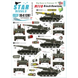 Star Decals, 35-C1287 DECAL FOR Big Guns in Vietnam NO 4, SCALE 1/35