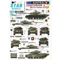 Star Decals, 35-C1297 DECAL FOR Afghan Tanks NO 3. T-62A/AM, SCALE 1/35