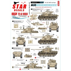 Star Decals 72-A1060, Israeli AFVs NO 5 1960 and Six-Day War markings, 1/72