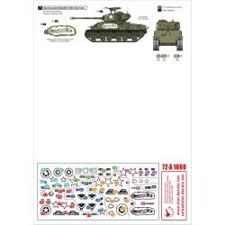 Star Decals, 72-A1080, US M4A3E8 'Easy Eight' tanks in NV Europe 1944-45, 1/72
