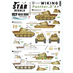 Star Decal 48-B1006, Wiking NO1. Panthers of SS-Panzer Reg. 5 Wiking, SCALE 1/48