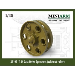 MINIARM 1/35, B35199, T-34 Drive Sprockets (without rollers type) for Dragon/Zvezda kits