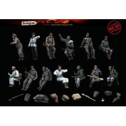 STALINGRAD 1:35, Panzer Riders, Hungary 1945 Big Set 13 figures and accessories , WWI, S-3220