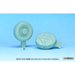 DEF. MODEL DW35131, British MWMIK Extra Sagged wheel set for 6X6 Coyote (for Hobbyboss 1/35), 1:35