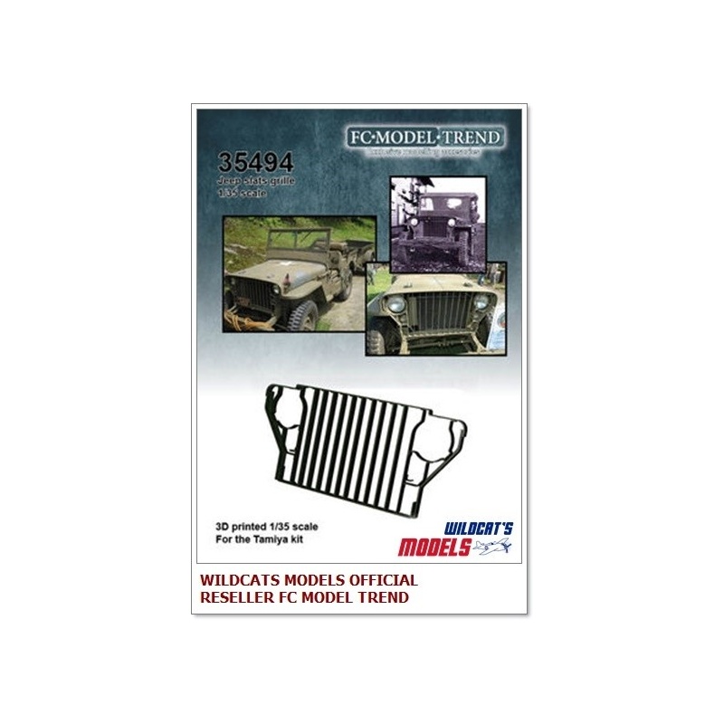 35494 Willys Jeep slats grille, SCALE 1:35 FC MODEL TREND