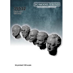 35532 3d printed heads 3, SCALE 1:35 FC MODEL TREND