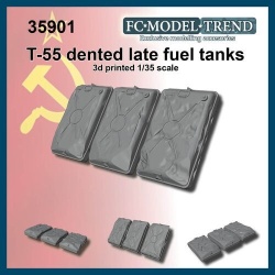 FC MODEL TREND 35901, T-55 late dented fuel tanks,3d printed for all kits, 1/35