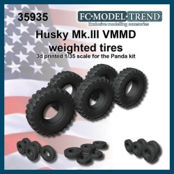 FC MODEL TREND 35935, Husky Mk.III VMMD, weighted tires 3d printed, SCALE 1/35