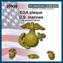 FC MODEL TREND 35938, Marines plaque. 3x3cm. 3d printed.