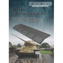 FC MODEL TREND 16414, T-34 engine cover grille 3d printed for TRUMPETER, 1/16