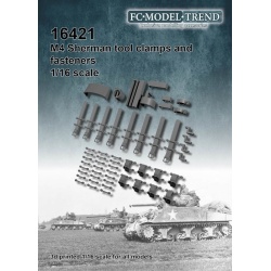 FC MODEL TREND 16421 M4 Sherman tool clamps 3d printed for ALL kits, 1/16 SCALE