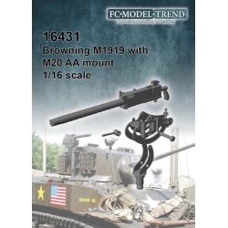 FC MODEL TREND 16431, Browning M1919 w/ M20 AA mount 3d printed , 1/16 SCALE