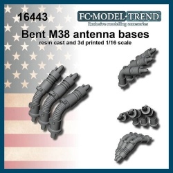 FC MODEL TREND 16443, M38 Antenna bases 3d printed for ALL kits, 1/16
