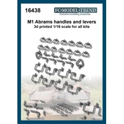 FC MODEL TREND 16438, M1 Abrams handles and levers 3d printed for ALL kits, 1/16