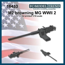 FC MODEL TREND 16453, M2 Browning heavy machine gun, WWII, 3d printed , 1/16