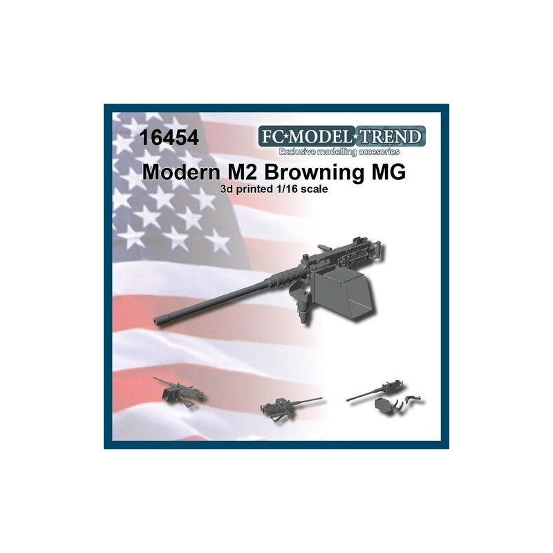 FC MODEL TREND 16454, M2 Browning heavy machine gun, modern, 3d printed , 1/16