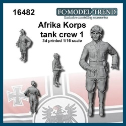 FC MODEL TREND 16482, Afrika Korps tank commander, 3d printed , 1/16