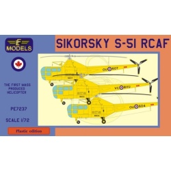 Sikorsky S-51 RCAF - Plastic Model Kit, PE7237, LF MODELS, 1:72