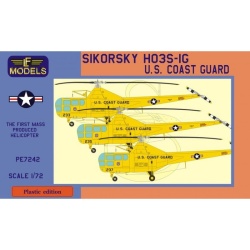 Sikorsky HO3S-1G US Coast Guard - Plastic Model Kit, PE7242 , LF MODELS, 1:72