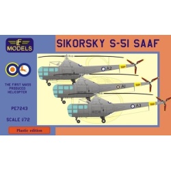 Sikorsky S-51 SAAF - Plastic Model Kit, PE7243 , LF MODELS, 1:72