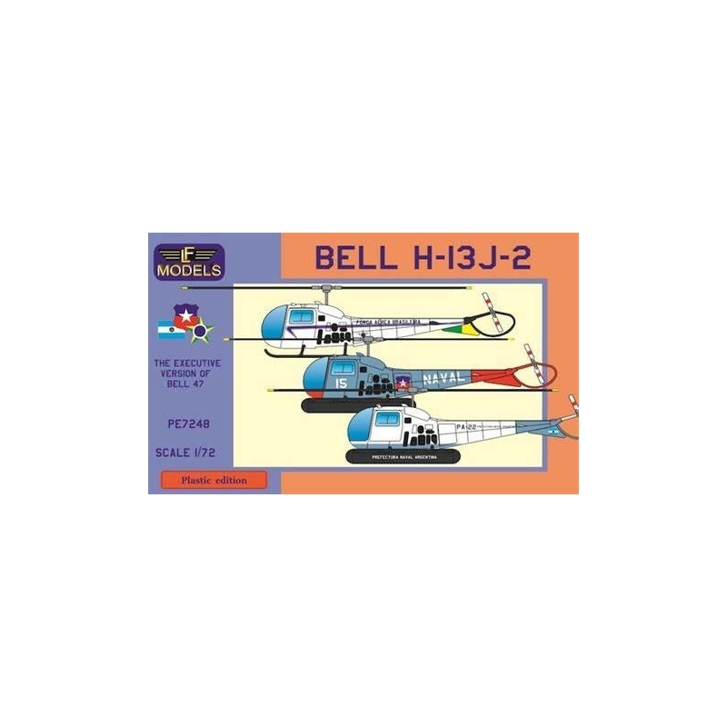 Bell H-13J-2 (Brazil,Chile, Argentin- Plastic Model Kit, PE7248, LF MODELS, 1:72