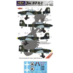 Junkers Ju-87R-2 part II. - DECAL SET, LFC7235, LF MODELS, 1:72
