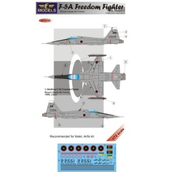 F-5A Freedom Fighter Over Libya - DECAL SET, LFC72133 , LF MODELS, 1:72