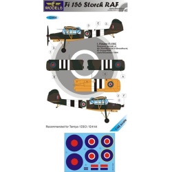 Fi -156 RAF - DECAL SET, LFC4804, LF MODELS, 1:48