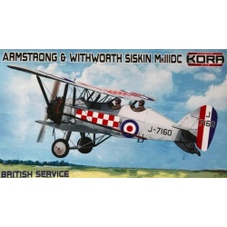 Armstrong and Withworth Siskin Mk.IIIDC-Plastic Model Kit, KPK72113,KORA MODELS,1:72