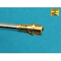 U.S. 76 mm M1A2 barrel with thread protector for Sherman M4 series tanks, ABER 48L-26,1:48