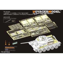 PE for WWII Russian T-34/85 No.174 Factory Production Basic（For RMF5059/5040), 351034A, 1:35, VOYAGERMODEL