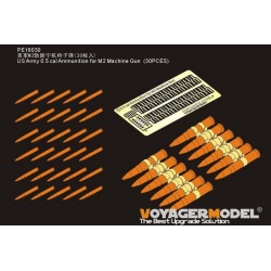 PE for US Army 0.5 cal Ammunition for M2 Machine Gun (30PCES)(GP), 16030 VOYAGERMODEL 1/16