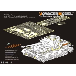 PE for WWII German Panzer.IV Ausf.H version basic（For BORDER BT-005), 351114 VOYAGERMODEL 1/35